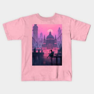 Canvas of Life - Pink Kids T-Shirt